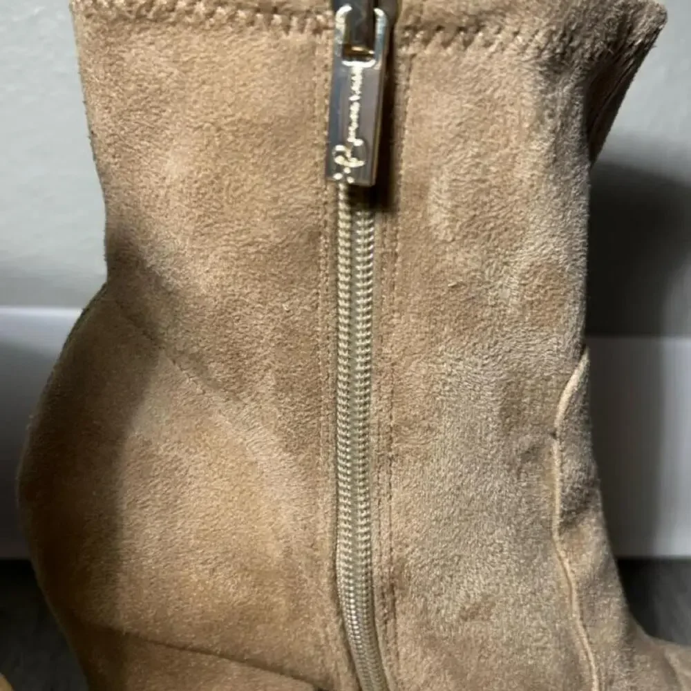 Jessica Simpson tan suede